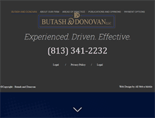 Tablet Screenshot of butashdonovan.com